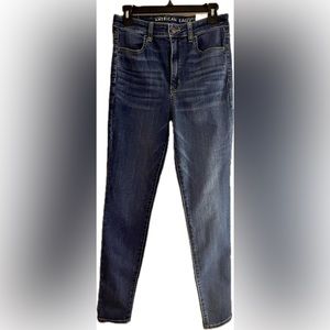 🔥 AEO | Ne(x)t Level Stretch Monaco Blue Highest Rise Jegging 8/29 Regular